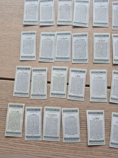 Cricketers 1934 serie of 50 full Set John Players  Cigarette Cards