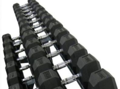 2.5 kg - 30 kg Hex Rubber Dumbells Pack /Free Shipping