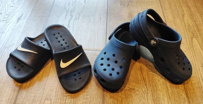 Crocs and Nike Sliders. Size UK Junior 11