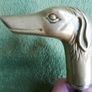 Vintage Walking Stick, Sword Stick Brass Handle that separates into 3 parts - Greyhound Head - Vintage walking stick Image 5
