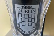 Rare Dublin Millennium Crystal Vase