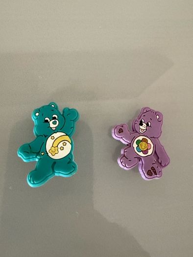 Pair of Carebear croc charms