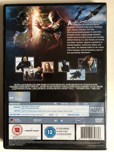 Captain America Trilogy (Marvel) Chris Evans [Movie DVD]