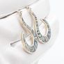 Vintage Sterling Silver Abalone Earrings Image 5