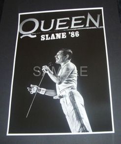 Queen concert poster Slane Castle Ireland 1986 A3 Size reproduction