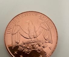 1 oz Copper .999 Round bullion coin  - U.S. Quarter