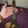 Olive wood and bone inlay salad spoon and fork Image 4