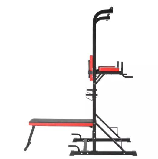 Power Rack With Foldable Bench