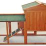 Chicken Coop Hen House Poultry Pet Hutch Bunny House Large Run with 2 Levels Image 2