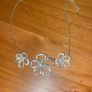 Floral Silver Necklace Image 4