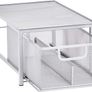 _Mesh shelf with basket slider, silver Image 2