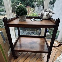 Mahogany Serving Trolley