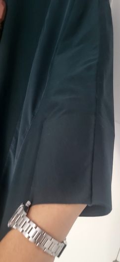 In Good Company bottle green silk contemporary midi Sz M ( Fit 12-14 UK) - Rrp 129 ( New)