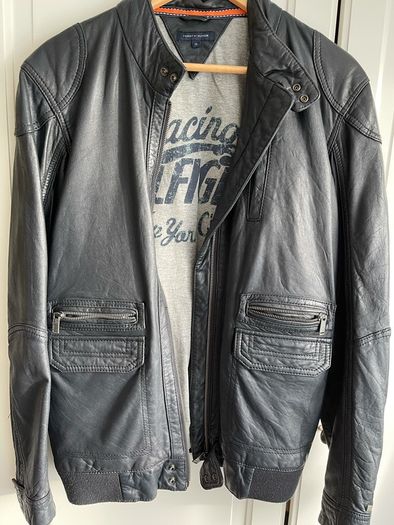 tommy hilfiger leather  Jacket