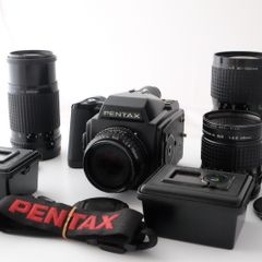 Pentax 645 medium format body plus lenses etc.