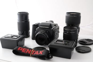 Pentax 645 medium format body plus lenses etc.
