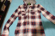 cedarwood state red blue white grey long sleeve shirt with hoodie