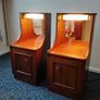 Retro bedside locker with matching headboard Image 2