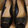 Black patent peep toe shoes Image 2
