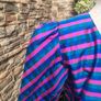 80s Vintage handmade dress with striped bolero jacket Image 5