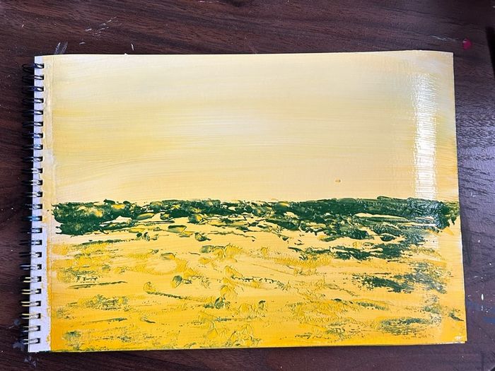 Yellow and green landscape