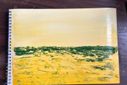 Yellow and green landscape