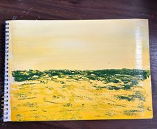 Yellow and green landscape
