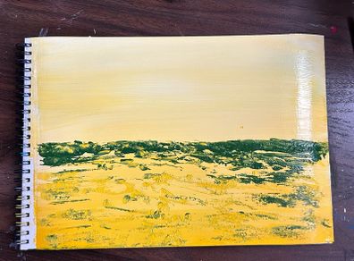 Yellow and green landscape