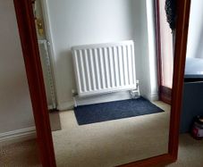Mirror large rectangular ideal for mantle piece or fireplace