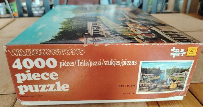 Rare Vintage 1979 Waddingtons 4000pc Puzzle - Grand Cascade, USSR