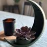 Crescent Moon Decoration With Elliptical Plant Pot Image 3