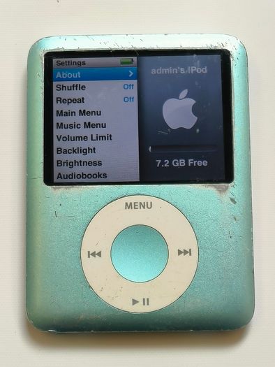 Apple iPod Nano 3rd Gen A1236 8GB/ Used