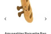 New JELLYCAT Amuseables Baguette Bag Charm