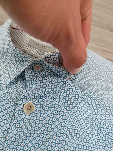 Ted Baker Button Down Patterned Shirt Mens Large