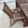 Patio table and three chairs Image 2