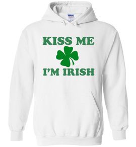 Kiss Me I'm Irish funny hoodie for st Patrick's day parade
