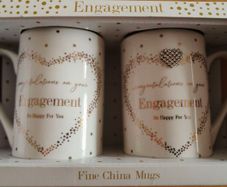 Engagement Gift - Fine China Mugs