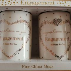 Engagement Gift - Fine China Mugs