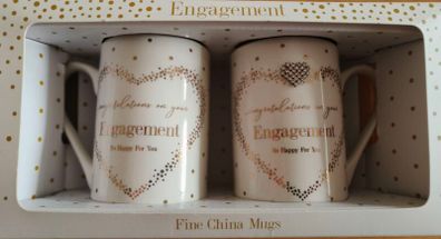 Engagement Gift - Fine China Mugs