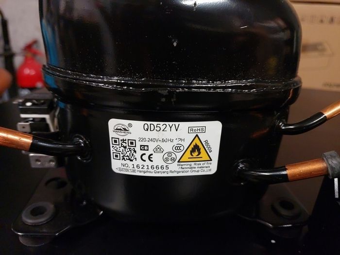NEW Wansheng QD52YV Refrigerator Compressor R600a 220-240V
