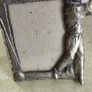 GOLF PHOTO FRAME, Golfer Picture Frame with 3D Man Male Golfer, R.O.C. Silver Metal Golfing Picture Frame, 3-1/2 x 5 inches Embossed Golfer Frame Image 2