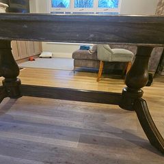solid wood oval dining table