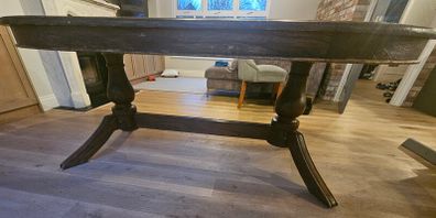 solid wood oval dining table