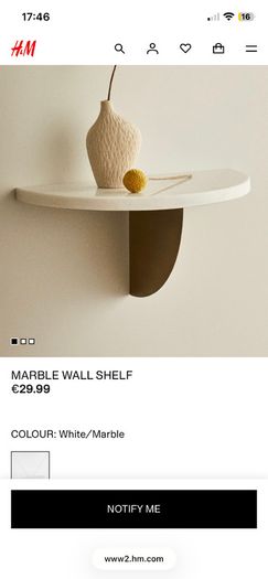 H&M mirror and shelf  x 2