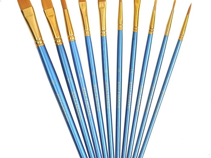 NEW SALE |  Artist Nylon Paint Brushes Set for Body, Face, Watercolor, Acrylic and Oil Painting