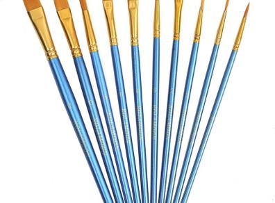 NEW SALE |  Artist Nylon Paint Brushes Set for Body, Face, Watercolor, Acrylic and Oil Painting