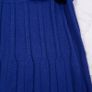 Monsoon Royal Blue Ribbed Knit Long Sleeve Tie Waist Fit & Flare Midi Dress Size S Image 9