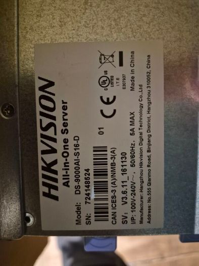 Hikvision NVR 128channels, used fully working