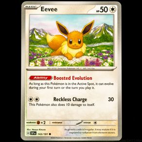 Eevee 143/191 Common Scarlet Violet Surging Sparks Pokemon Card SV