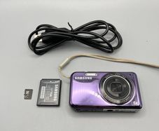 Samsung PL120 Digital Camera 14.2MP Selfie Screen - Purple - Full Kit
